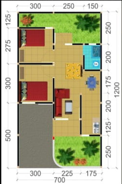 Layout Tipe 45